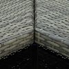 vidaXL 8 Piece Garden Bar Set with Cushions Poly Rattan Grey