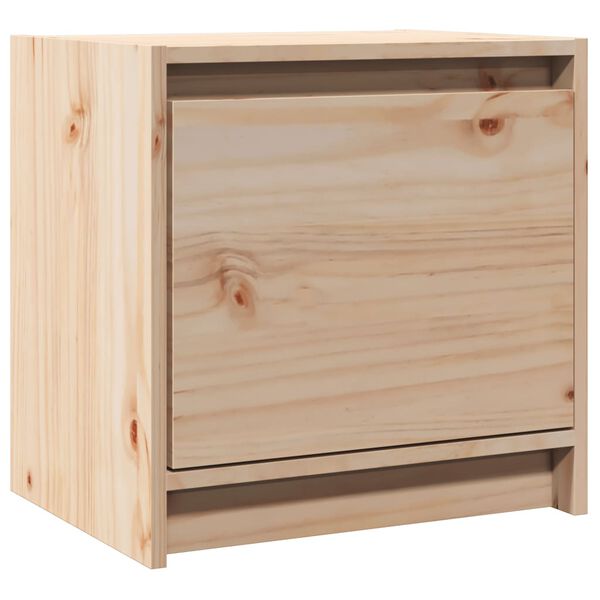 vidaXL Bedside Cabinet 40x30.5x40 cm Solid Pinewood