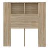 vidaXL Headboard Cabinet Sonoma Oak 100x18.5x102.5 cm