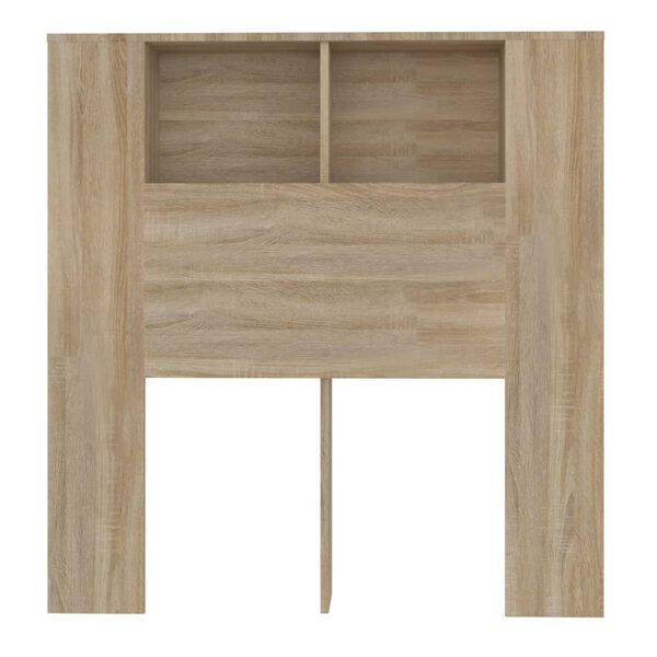vidaXL Headboard Cabinet Sonoma Oak 100x18.5x102.5 cm