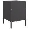 vidaXL Bedside Cabinets 2 pcs Black 36x39x50.5 cm Steel