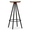 vidaXL Bar Stools 2 pcs Solid Reclaimed Wood