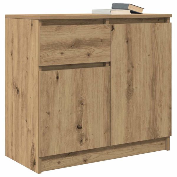 vidaXL Sideboard with Drawer Artisan Oak 71x35x65 cm Engineered Wood