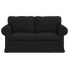 vidaXL Sofa 120cm Black Metal