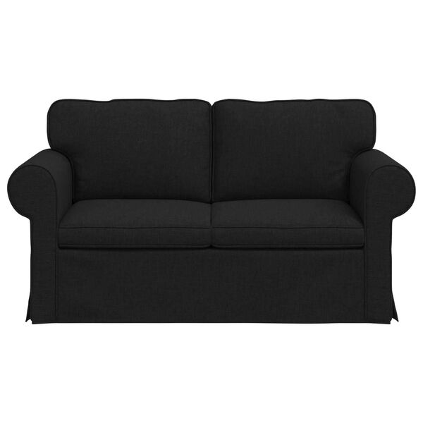 vidaXL Sofa 120cm Black Metal