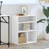 vidaXL Book Cabinet White 60x30x71.5 cm Engineered Wood