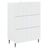 vidaXL Drawer Cabinet White 66 x 34.5 x 92 cm Engineered Wood