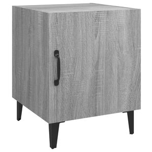 vidaXL Bedside Cabinet Grey Sonoma Engineered Wood