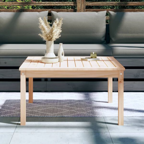 vidaXL Garden Table 82.5x82.5x45 cm Solid Wood Pine