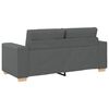 vidaXL Loveseat Sofa Dark Grey 180x77x82 cm Fabric