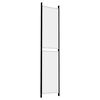 vidaXL 4-Panel Room Divider White 200x220 cm Fabric