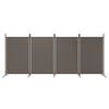 vidaXL 4-Panel Room Divider Anthracite 346x180 cm Fabric