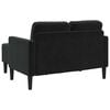 vidaXL 2-Seater Sofa with Chaise L-shaped Black 125 cm Velvet