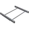 vidaXL Tyre Rack Silver Steel