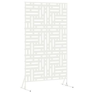 vidaXL Privacy Screen 100 x 50 x 180 cm Steel White