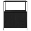 vidaXL Bathroom Cabinet with Shelves Black Oak 76.5x35x95 cm