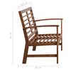 vidaXL 4 Piece Garden Lounge Set Solid Acacia Wood