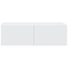 vidaXL Wall TV Cabinets 2 pcs White 100x30x30 cm Engineered Wood