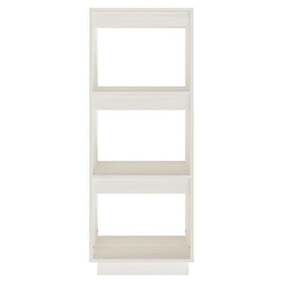 vidaXL Book Cabinet/Room Divider White 40x35x103 cm Solid Pinewood