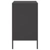 vidaXL Bedside Cabinets 2 pcs Black 36x39x68 cm Steel