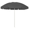 vidaXL Beach Parasol | Anthracite | Polyester | 240 cm | Tiltable