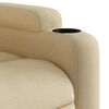 vidaXL Electric Stand up Massage Recliner Chair Cream Fabric