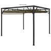 vidaXL Garden Gazebo with Retractable Roof 3x3 m Taupe 180 g/m²