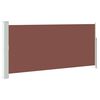 vidaXL Retractable Side Awning 140 x 300 cm Brown