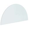 vidaXL Fireplace Glass Plate Transparent 1000 x 500 mm Glass