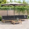 vidaXL 4 Piece Garden Pallet Sofa Set with Cushions Solid Wood Acacia
