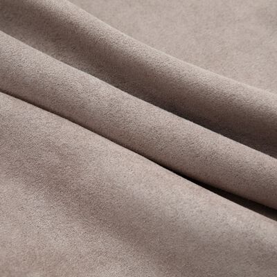 vidaXL Blackout Curtains with Metal Rings 2 pcs Taupe 140x245 cm