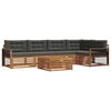 vidaXL Outdoor Sofa Set 6 pcs Natural and Anthracite