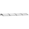 vidaXL Door Canopy Black 400x100 cm Polycarbonate