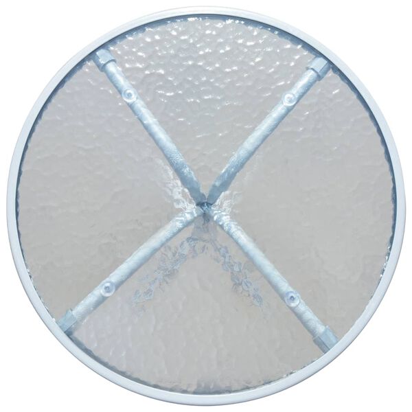 vidaXL Bistro Table Grey 50x71 cm Steel