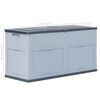 vidaXL Garden Storage Box 320 L Grey Black