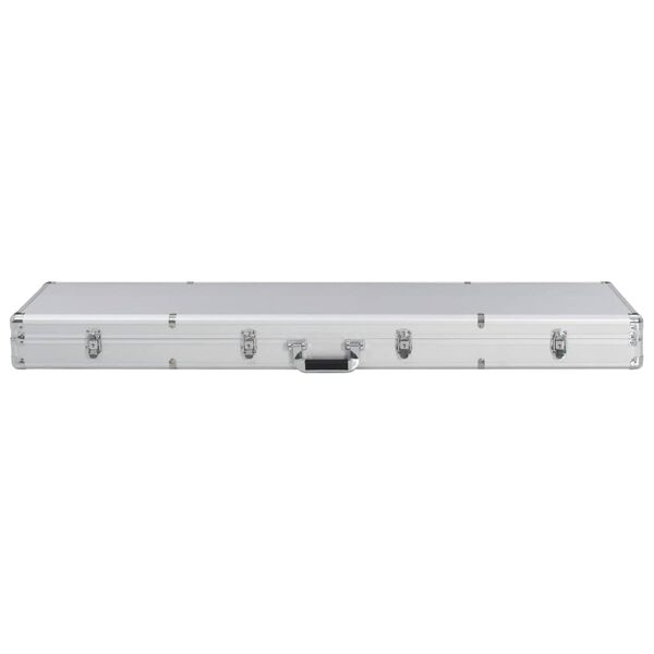 vidaXL Gun Case Silver 134x35x12 cm Aluminium