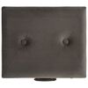vidaXL Storage Stool Grey 40 cm Velvet