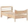 vidaXL Bed Frame with Headboard 90x190 cm Single Solid Wood Pine