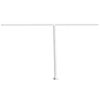 vidaXL Awning Post Set White 450x245 cm Iron