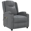 vidaXL Stand up Massage Chair Anthracite Faux Leather