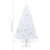 vidaXL Artificial Pre-lit Christmas Tree with Ball Set White 240 cm