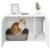 vidaXL Cat House White 85 x 55 x 50.5 cm Engineered Wood