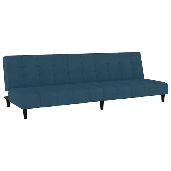 vidaXL 2-Seater Sofa Bed Dark Grey Velvet