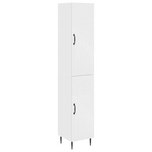 vidaXL Cabinet Set 2 pcs White Engineered Wood