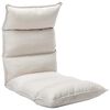 vidaXL Folding Floor Chair Cream Fabric
