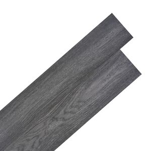 vidaXL Self-adhesive PVC Flooring Planks 5.02 m² 2 mm Black and White