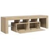 vidaXL TV Cabinet with LED Lights Sonoma Oak 140x36.5x40 cm