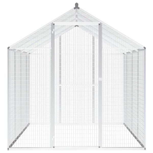 vidaXL Outdoor Aviary Aluminium 178x242x192 cm