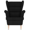 vidaXL Armchair Black 74x84x100 cm Fabric