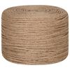 vidaXL Jute Rope 100 m Long 8 mm Thick